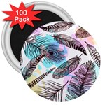 Hand Drawn Feathers Seamless Pattern 3  Magnets (100 pack) Front