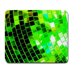 Green Disco Ball Large Mousepads by essentialimage