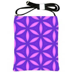Pattern Texture Backgrounds Purple Shoulder Sling Bag by HermanTelo
