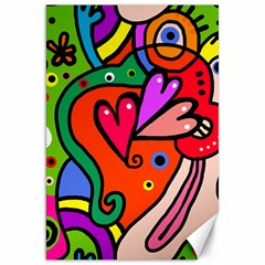 Seamless Doodle Canvas 20  X 30  by Vaneshart
