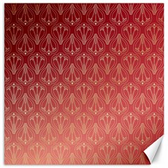 Red Gold Art Decor Canvas 12  X 12  by HermanTelo