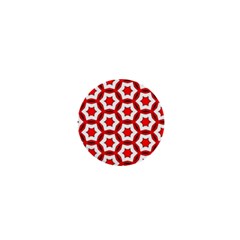 Pattern Red White Texture Seamless 1  Mini Buttons by Simbadda