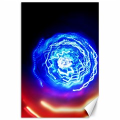 Light Circle Ball Sphere Organ Shape Physics Volgariver Ununseptium Z117 Unoptanium Island Canvas 24  X 36  by Vaneshart