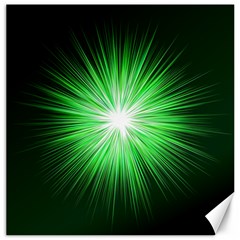 Green Blast Background Canvas 12  X 12  by Mariart