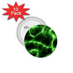 Lightning Electricity Pattern Green 1 75  Buttons (10 Pack) by Alisyart