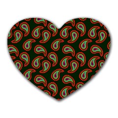 Seamless Paisley Pattern Heart Mousepads by Vaneshart
