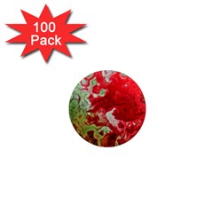 Abstract Stain Red 1  Mini Magnets (100 Pack)  by Vaneshart