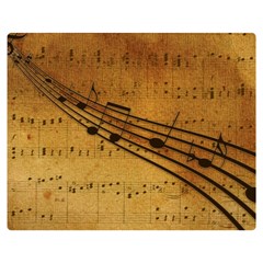 Background Music Double Sided Flano Blanket (medium)  by Mariart