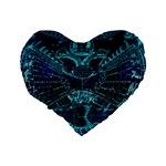 Zodiac Sign Astrology Horoscope Standard 16  Premium Heart Shape Cushions Back