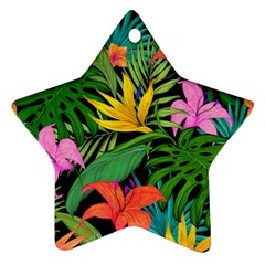 Tropical Greens Star Ornament (two Sides) by Sobalvarro