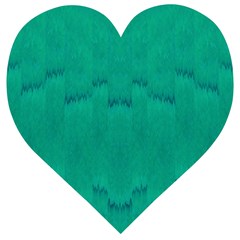 Love To One Color To Love Green Wooden Puzzle Heart by pepitasart
