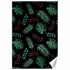 Tropical Leaves Pattern Canvas 20  X 30  by Vaneshart