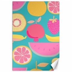 Seamless Pattern With Fruit Vector Illustrations Gift Wrap Design Canvas 20  X 30  by Vaneshart