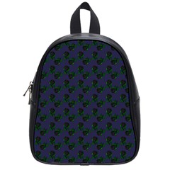 Black Rose Blue School Bag (small) by snowwhitegirl