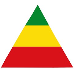 Flag Of Ethiopia Wooden Puzzle Triangle by abbeyz71
