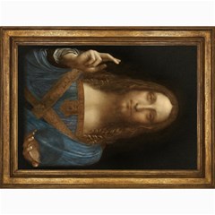 Salvator Mundi Leonardo Davindi 1500 Jesus Christ Savior Of The World Original Paint Most Expensive In The World Canvas 36  X 48  by snek