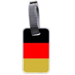 Metallic Flag Of Germany Luggage Tag (two Sides) by abbeyz71