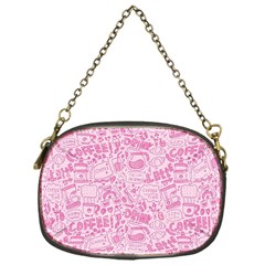 Coffee Pink Chain Purse (one Side) by Amoreluxe
