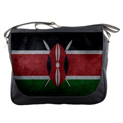 Grunge Kenya Flag Messenger Bag by trulycreative