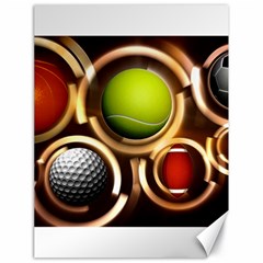 Sport Ball Tennis Golf Football Canvas 18  X 24  by HermanTelo