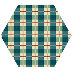 Pattern Texture Plaid Grey Wooden Puzzle Hexagon by Mariart