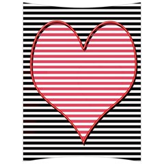 Heart Stripes Symbol Striped Back Support Cushion by HermanTelo