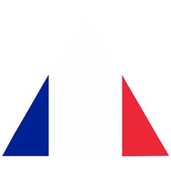 Flag Of France Wooden Puzzle Triangle by abbeyz71