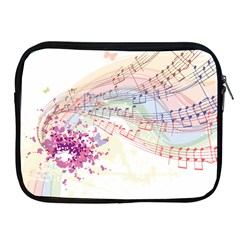 Music Notes Abstract Apple Ipad 2/3/4 Zipper Cases by HermanTelo