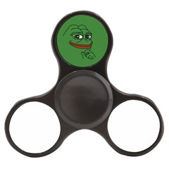 Pepe The Frog Smug Face With Smile And Hand On Chin Meme Kekistan All Over Print Green Finger Spinner by snek