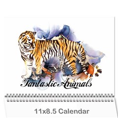 Fantastic Animals Wall Calendar 11 X 8 5 (12-months) by lucia