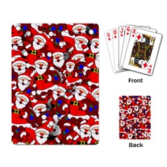 Nicholas Santa Christmas Pattern Playing Cards Single Design (rectangle) by Wegoenart