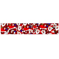 Nicholas Santa Christmas Pattern Large Flano Scarf  by Wegoenart