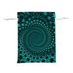Spiral Abstract Pattern Background Lightweight Drawstring Pouch (M) Front