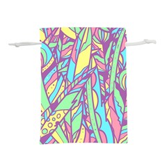 Feathers Pattern Lightweight Drawstring Pouch (m) by Sobalvarro