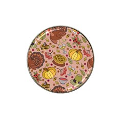 Thanksgiving Pattern Hat Clip Ball Marker (10 Pack) by Sobalvarro