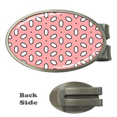 Pink Background Texture Money Clips (oval)  by Mariart