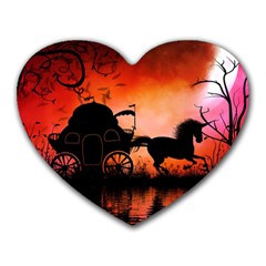 Drive In The Night By Carriage Heart Mousepads by FantasyWorld7