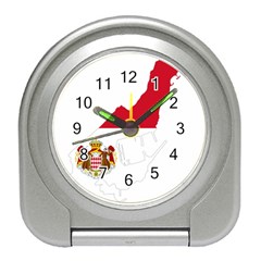 Monaco Country Europe Flag Borders Travel Alarm Clock by Sapixe