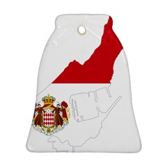Monaco Country Europe Flag Borders Bell Ornament (two Sides) by Sapixe