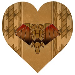 Wonderful Elephant Wooden Puzzle Heart by FantasyWorld7