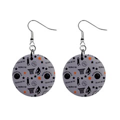 Slam Dunk Basketball Gray Mini Button Earrings by mccallacoulturesports