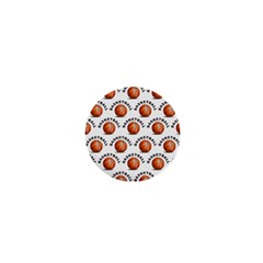 Orange Basketballs 1  Mini Magnets by mccallacoulturesports