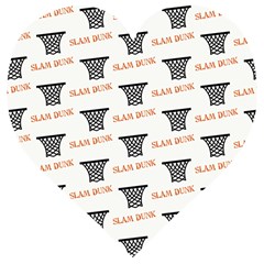 Slam Dunk Baskelball Baskets Wooden Puzzle Heart by mccallacoulturesports