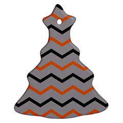 Basketball Thin Chevron Ornament (christmas Tree)  by mccallacoulturesports