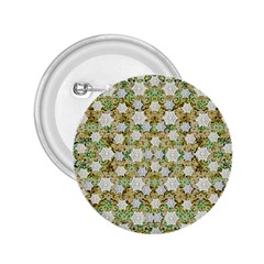 Snowflakes Slightly Snowing Down On The Flowers On Earth 2 25  Buttons by pepitasart