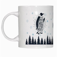 Snow Xmas Penguin White Coffee Mug by xmasyancow