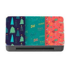 Hand Drawn Christmas Pattern Collection Memory Card Reader With Cf by Vaneshart