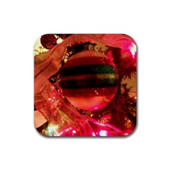 Christmas Tree  1 6 Rubber Coaster (square)  by bestdesignintheworld