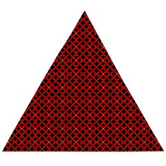 Df Pointsettia Wooden Puzzle Triangle by deformigo