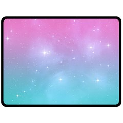 Pastel Goth Galaxy  Fleece Blanket (large)  by thethiiird